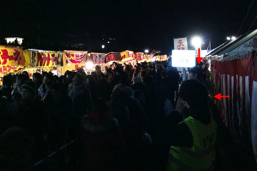 【花火大会】最後尾誘導